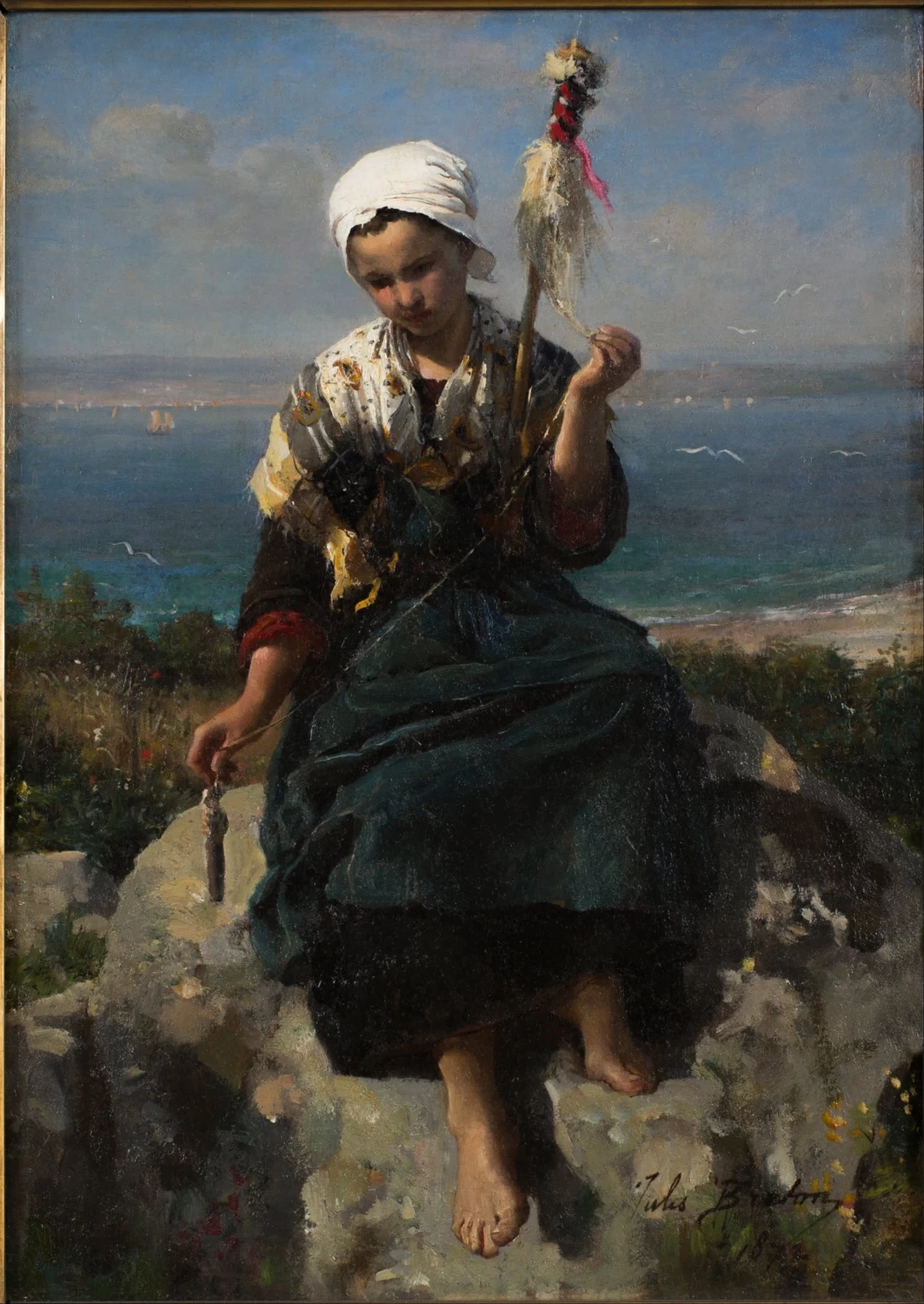 La filatrice di lino, 1872 - Philbrook Museum of Art, Tulsa